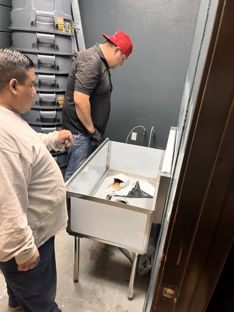 Commercial plumbing and sink installation in Casas Adobes